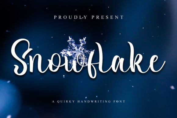 Snowflake Font Poster 1