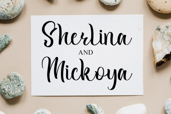 Snowflake Font Poster 4