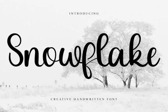 Snowflake Font Snowflake Font Poster 1