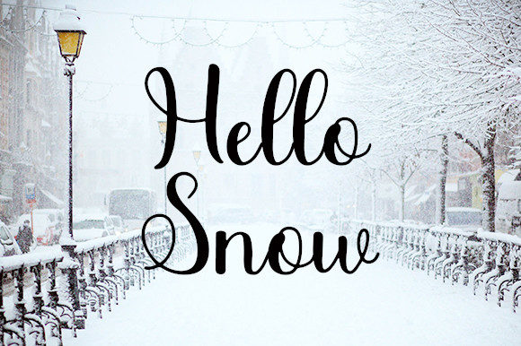 Snowflake Font Poster 3