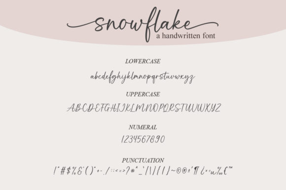 Snowflake Font Poster 8