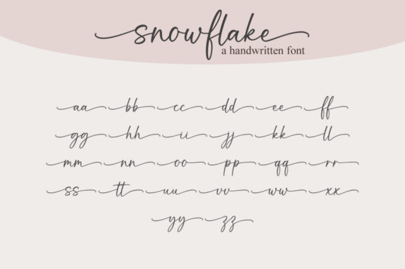 Snowflake Font Poster 9