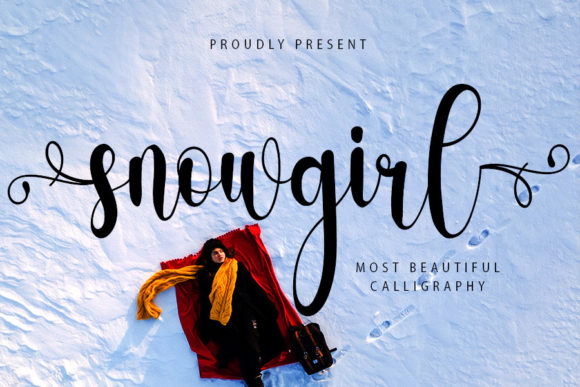 Snowgirl Font Poster 1