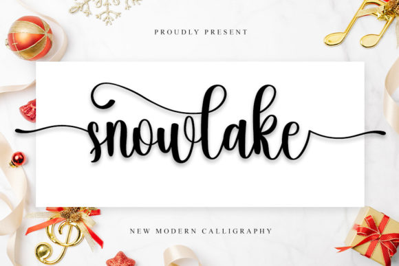 Snowlake Font Poster 1