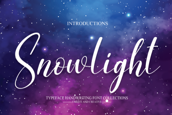 Snowlight Font Poster 1