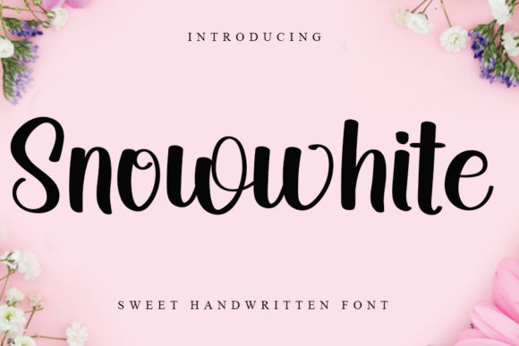 Snowwhite Font Poster 1