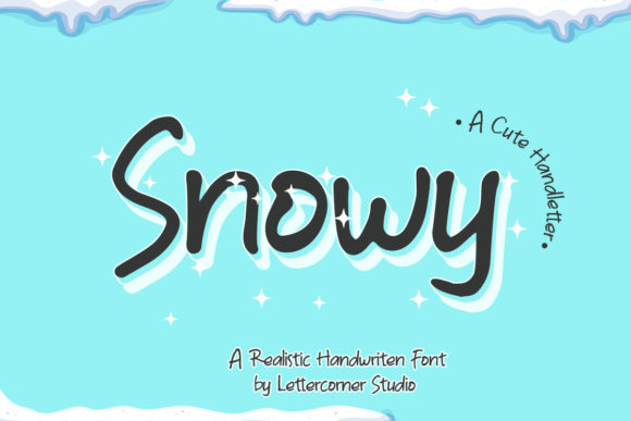 Snowy Font Poster 1