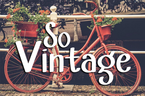 So Vintage Font Poster 1