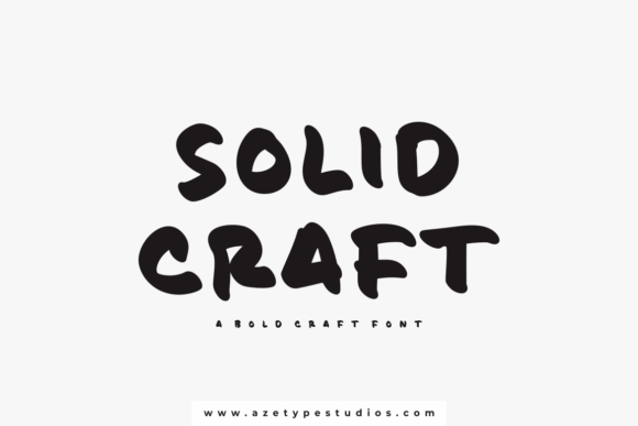 Solid Craft Font Poster 1