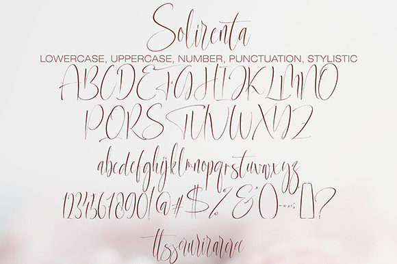 Solirenta Internal Font Poster 10