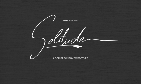 Solitude Font Poster 1