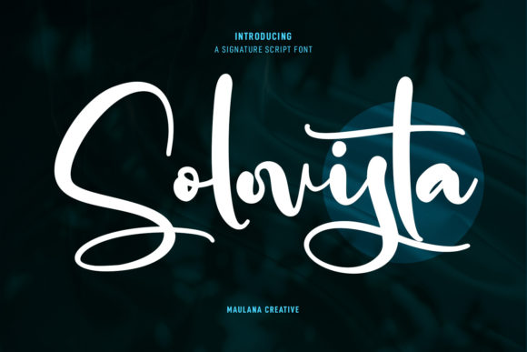 Solovista Signature Script Font