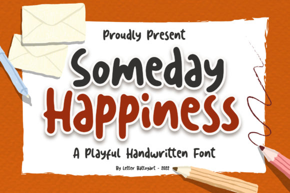 Someday Happiness Font Poster 1
