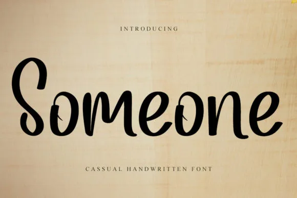 Someone Font Someone Font Poster 1