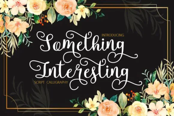 Something Interesting Font Something Interesting Font Poster 1