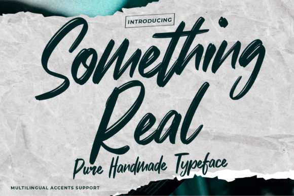 Something Real Font Poster 1