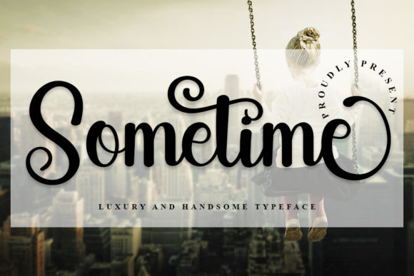 Sometime Font Poster 1