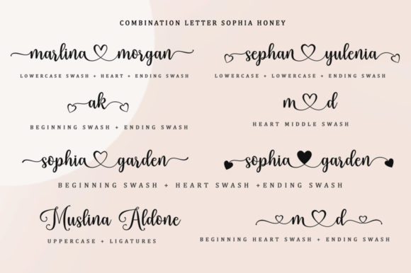 Sophia Honey Font Poster 5