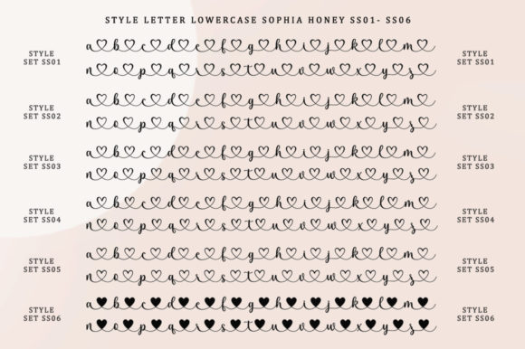 Sophia Honey Font Poster 9