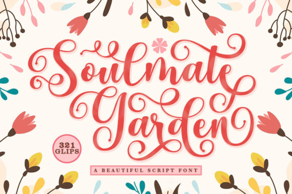 Soulmate Garden Font Poster 1