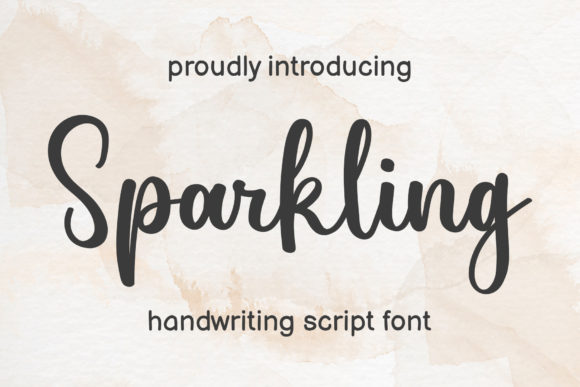 Sparkling Font Poster 1