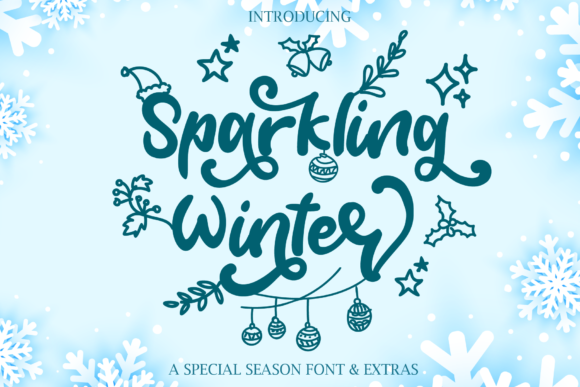 Sparkling Winter Font Poster 1