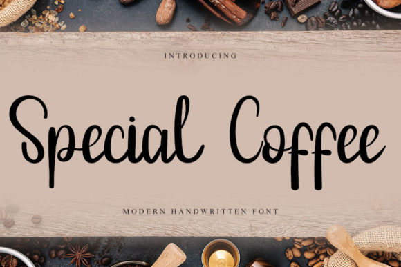 Special Coffee Font Poster 1