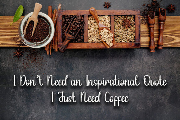 Special Coffee Font Poster 3