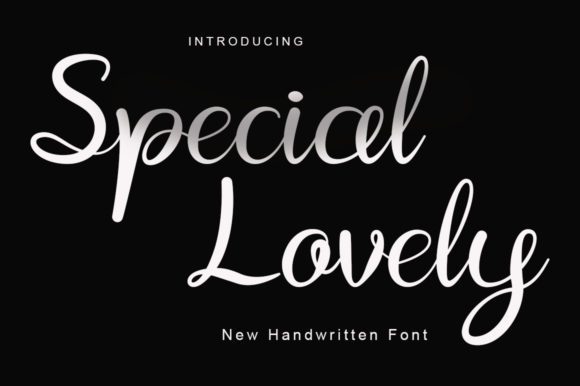 Special Lovely Font Poster 1