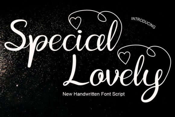 Special Lovely Font Poster 2