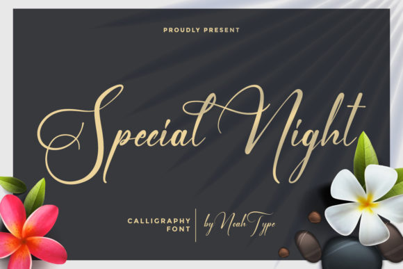Special Night Font Poster 1