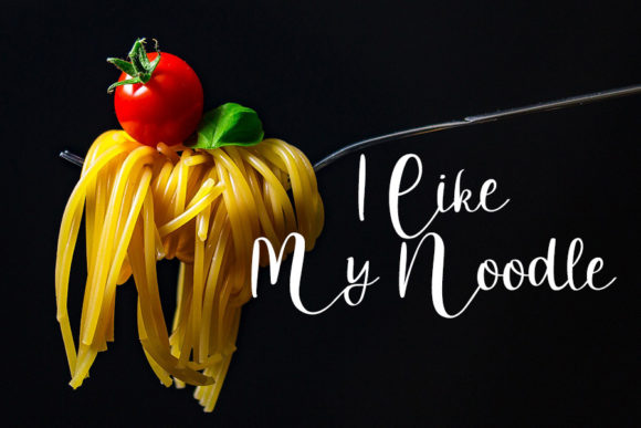 Special Noodle Font Poster 2