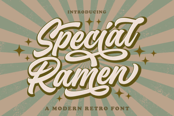 Special Ramen Font Poster 1