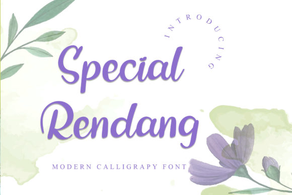 Special Rendang Font Poster 1