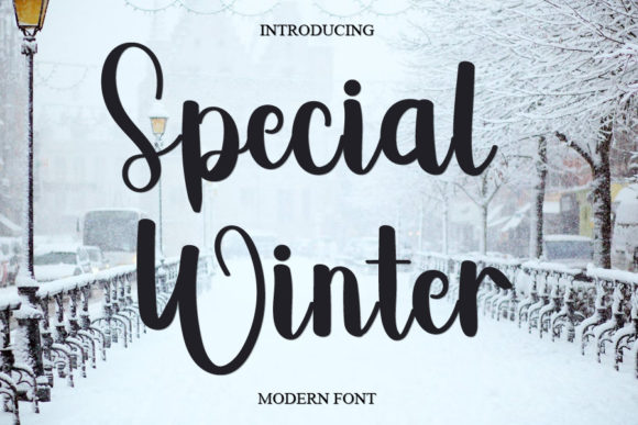 Special Winter Font Poster 1