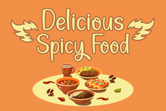 Spicy & Cheesy Font Poster 2