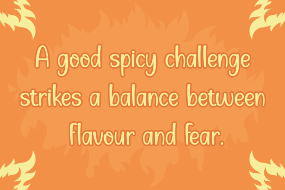 Spicy & Cheesy Font Poster 4