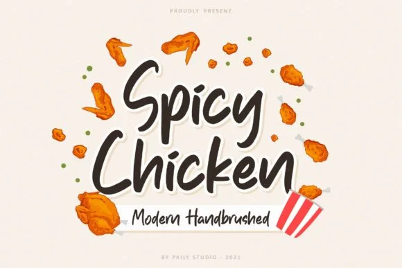 Spicy Chicken Font Spicy Chicken Font Poster 1