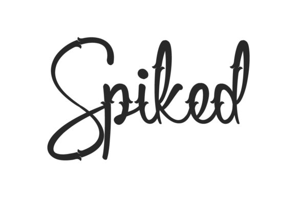 Spiked Font Poster 1