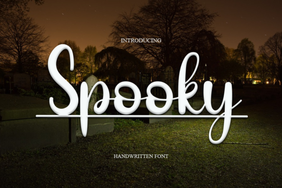 Spooky Font Spooky Font Poster 1