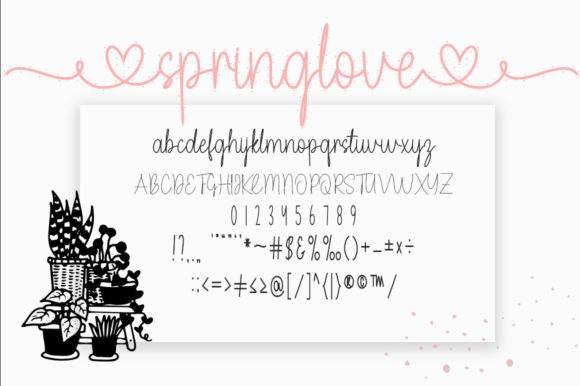 Spring Love Font Poster 8