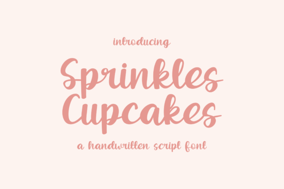 Sprinkles Cupcakes Font Poster 1