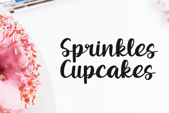 Sprinkles Cupcakes Font Poster 2