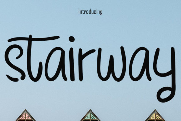 Stairway Font Poster 1