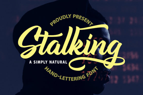 Stalking Font Poster 1