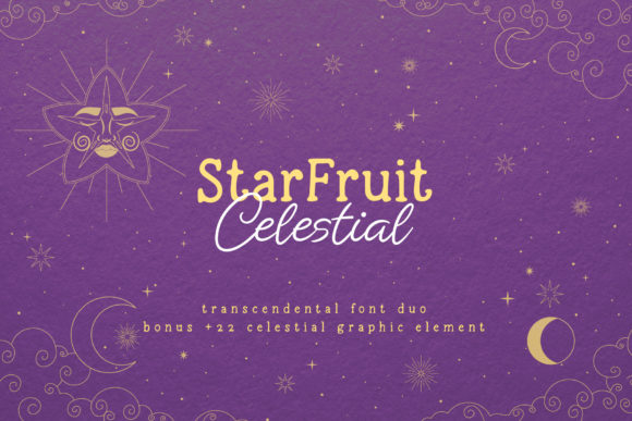 Starfruit Celestial Duo Font Poster 1