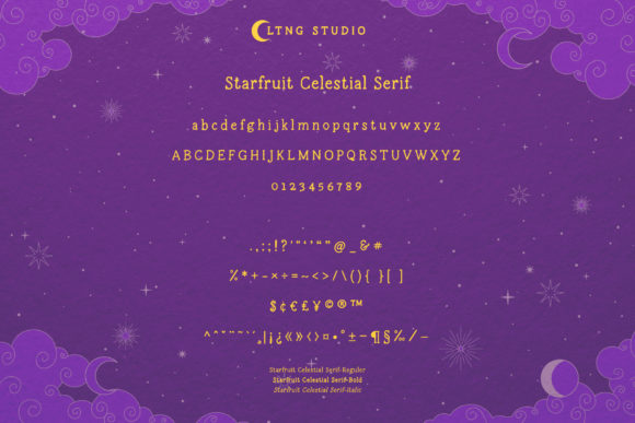 Starfruit Celestial Duo Font Poster 4