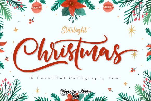Starlight of Christmas Font Poster 1