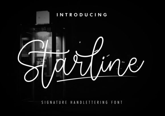 Starline Signature Font Poster 1