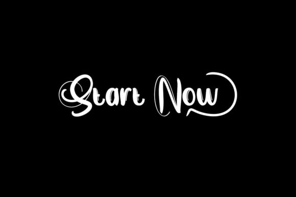 Start Now Font Poster 2